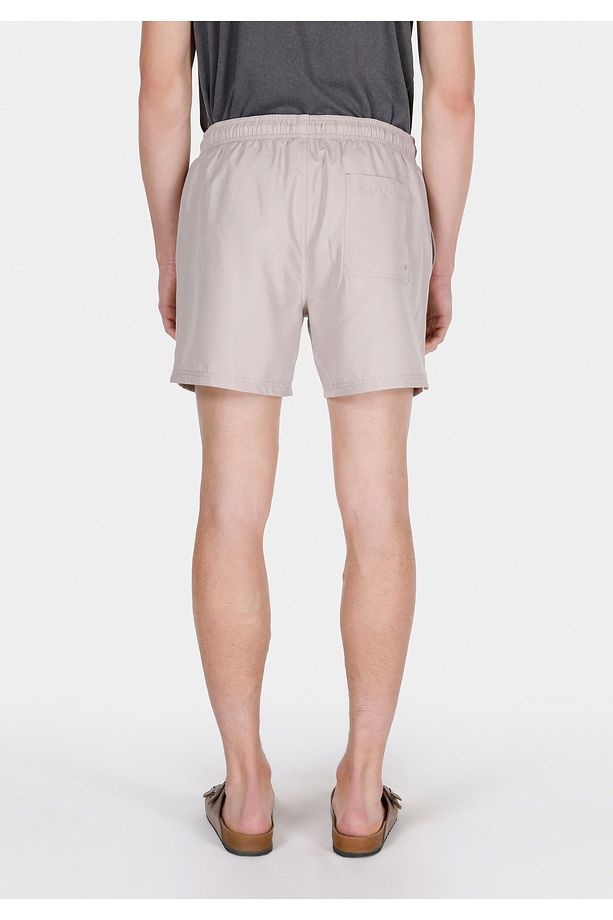 Slim Fit Düz Erkek Bej Deniz Şortu - 2