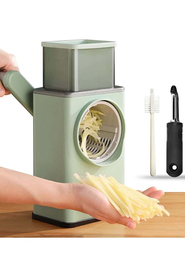 Multi-function rotating vegetable cutter and grater - 3