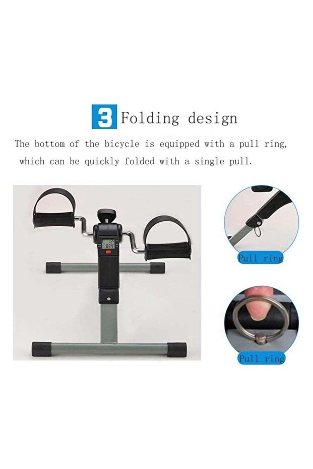 Fully Assembled Mini Pedal Exercise Machine With Digital Display - 5