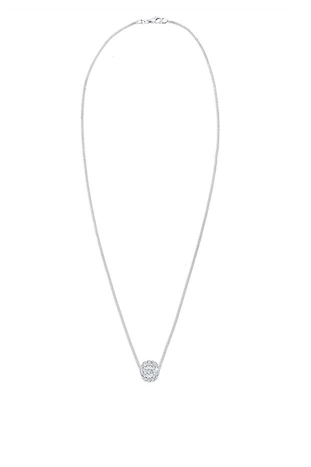 Dámský náhrdelník s kuličkou a přívěskem s krystaly ze sterlingového stříbra 925 - 3