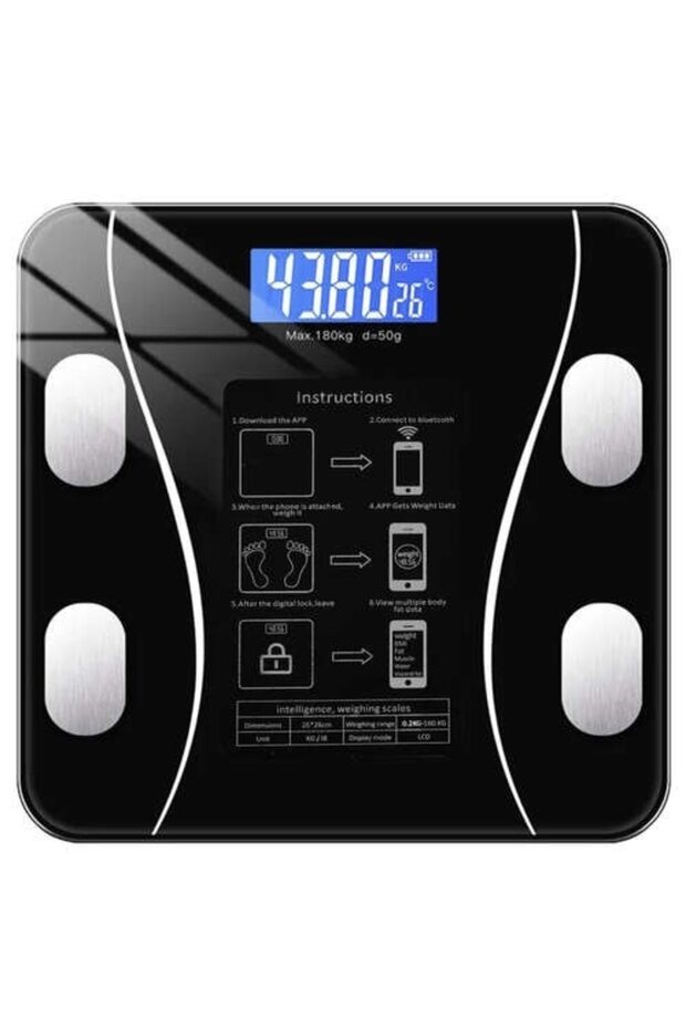 Smart Electronic Bathroom Scale With Smart App, Digital Display - 4