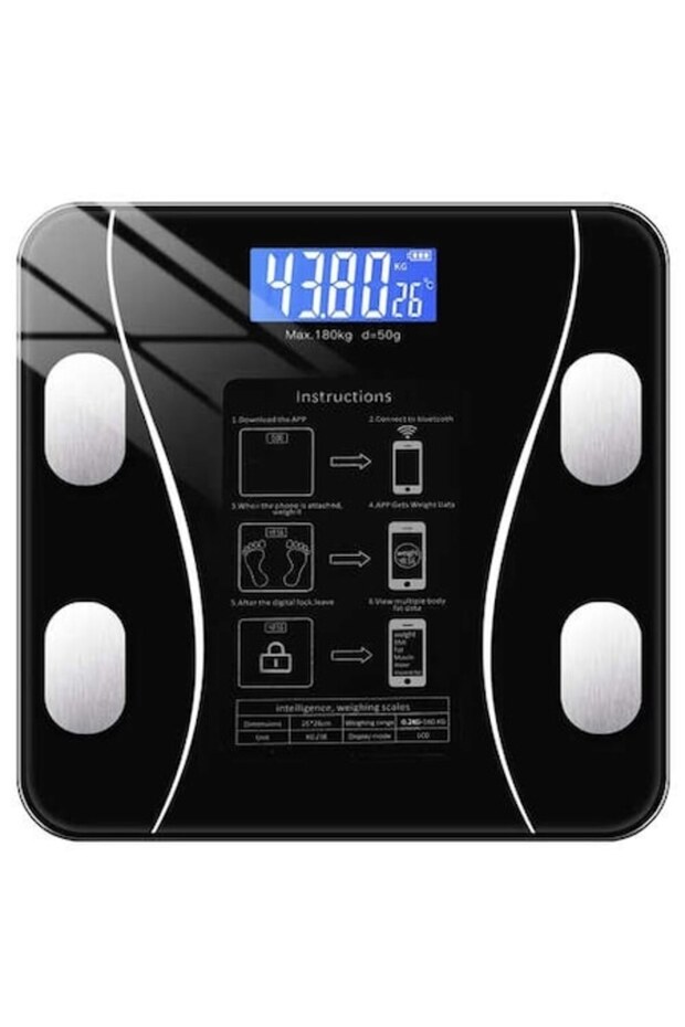Smart Electronic Bathroom Scale With Smart App, Digital Display - 1