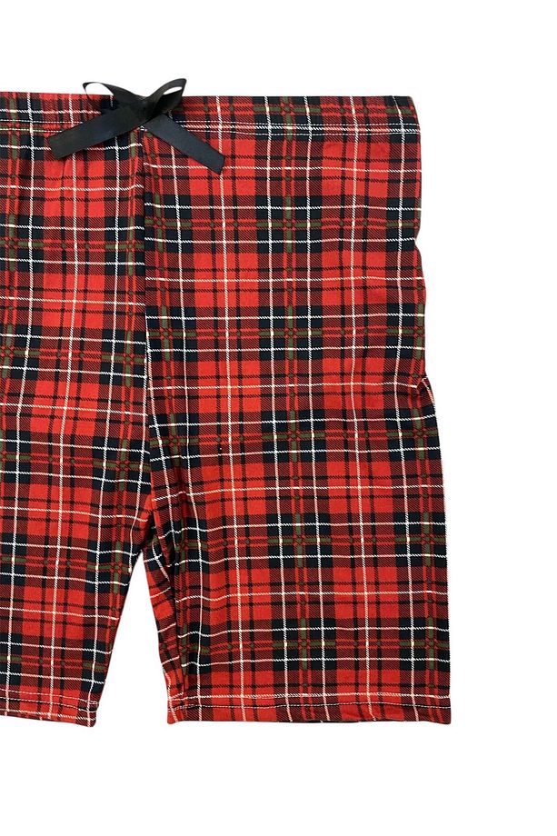 Esnek Lastikli %100 Pamuk Kadın Şort Pijama Altı - Srt1 - 2