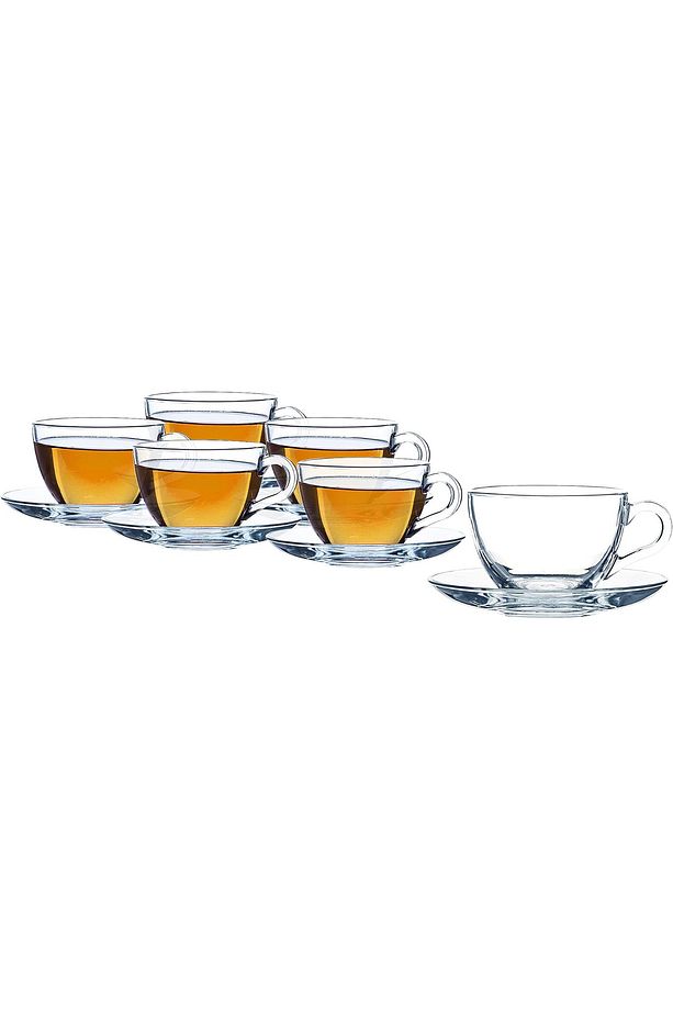 Basic 6lı Set Çay Kahve Büyük Fincan Bardak Takımı 238 ml - 12 Parça - 6 Kişilik - 97948 - 4