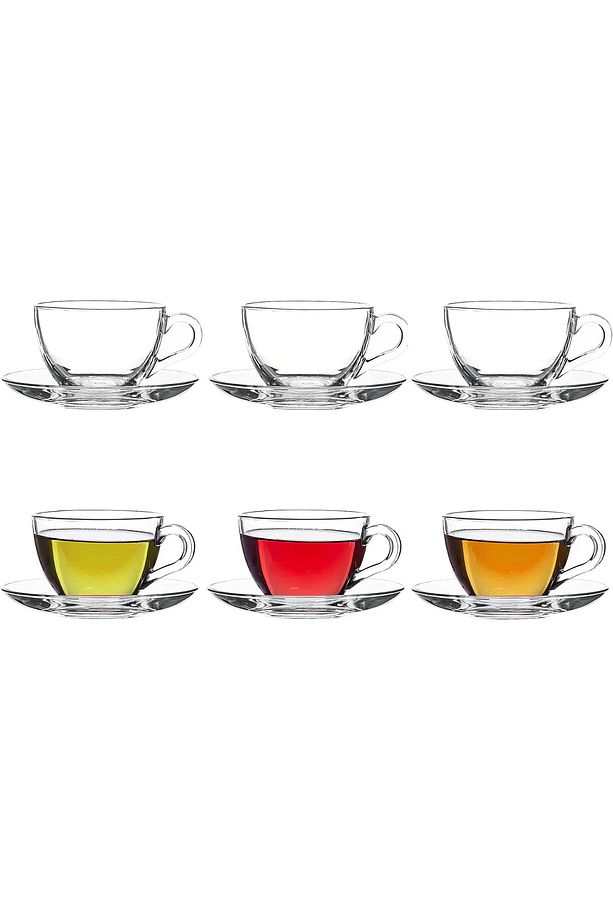 Basic 6lı Set Çay Kahve Büyük Fincan Bardak Takımı 238 ml - 12 Parça - 6 Kişilik - 97948 - 3