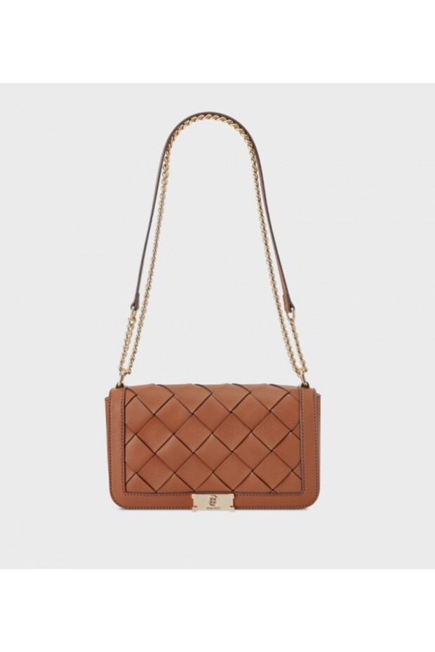 Mylah Basket Weave Convertible Crossbody Bag