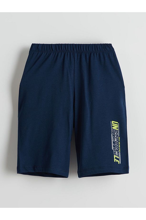 Beli Lastikli Erkek Çocuk Pijama Şort 2'li - 3