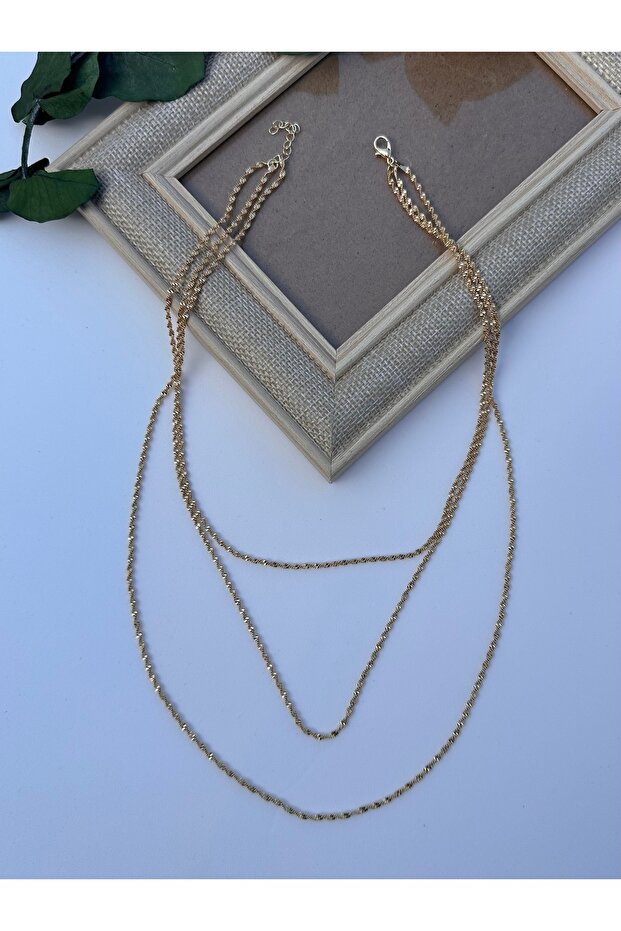 Üçlü Çelik Kolye - 2