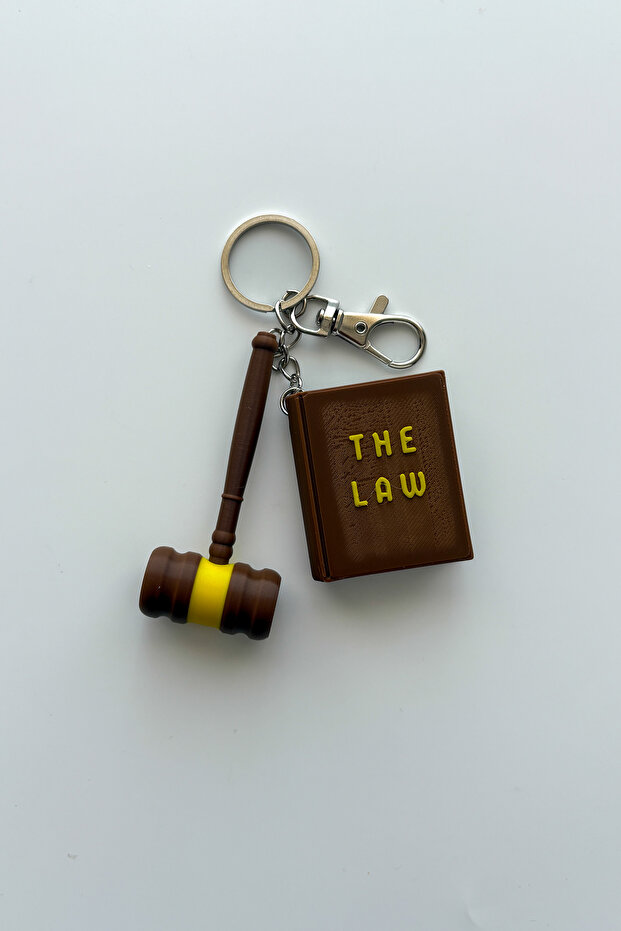 Lawyer Silver Chain Keychain, Bag Ornament