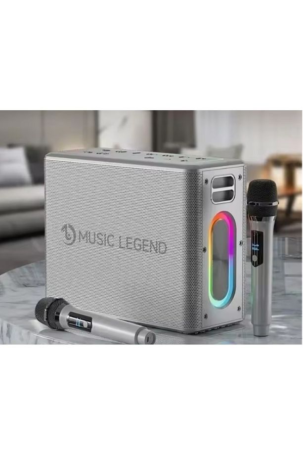 NT-BTS07 300W Bluetooth Hoparlör | 2 Mikrofonlu Karaoke Seti - 2