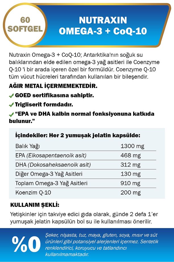 Omega-3 & Co Q-10 Yumuşak 60 Kapsül - 2