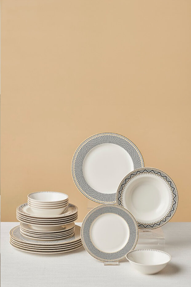 Elegance Bone Globe 24 Parça 6 Kişilik Yemek Takımı - 10