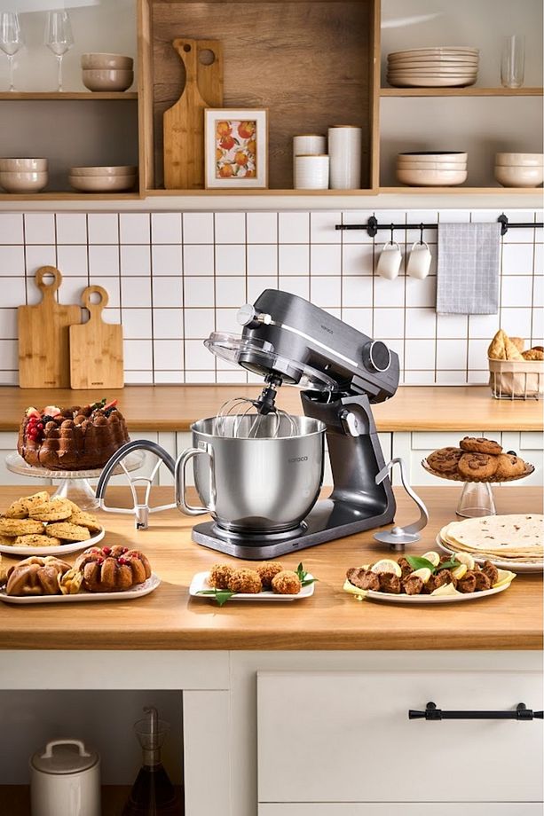 Multichef Artisan Digital Ekran 7 Litre Döküm Stand Mikser Brushed Gun Grey 1800W - 4
