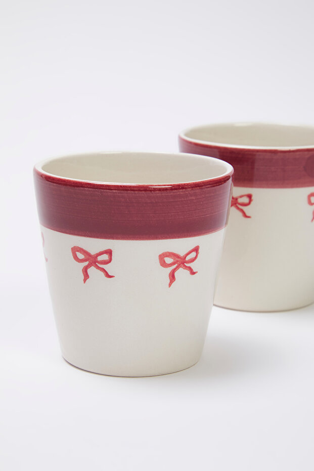 مجموعة من 2 كوب إسبرسو بتصميم فيونكة TPHSS25UP00006 - 3