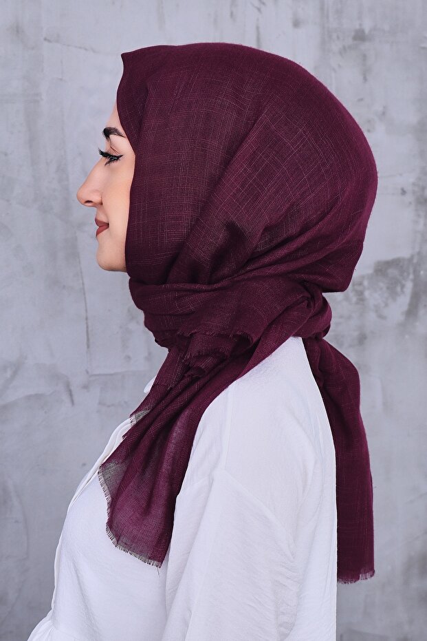 شال بلون سادة ملون ملتهب - 1