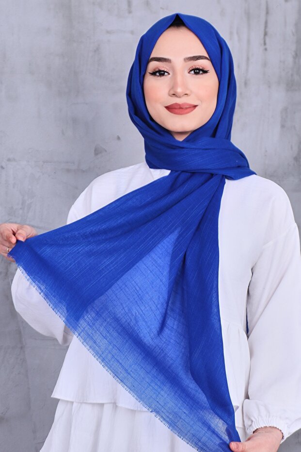 Solid Color Flamed Shawl - 3