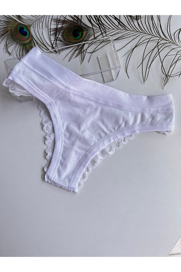 Arkası Dantelli Kadın Kilot - 1