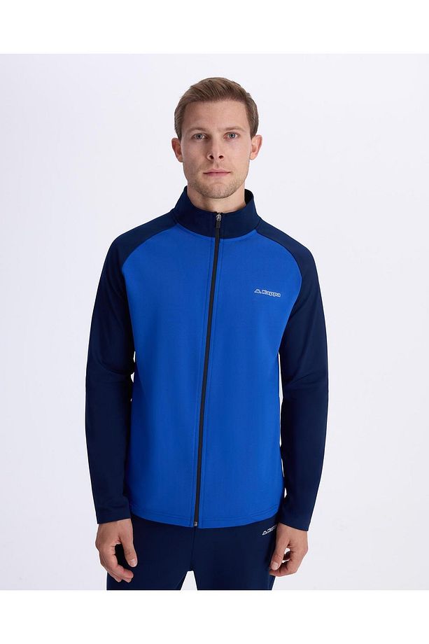 Tenerife Erkek Mavi Regular Fit Fermuarlı Eşofman Üstü - 1