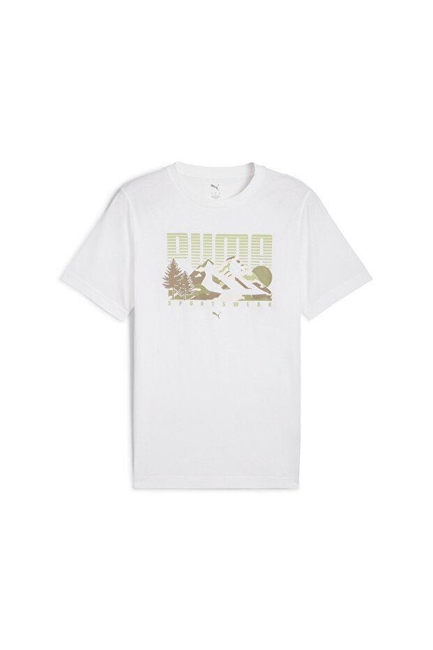 Graphics Mountain Tee Puma White - 1