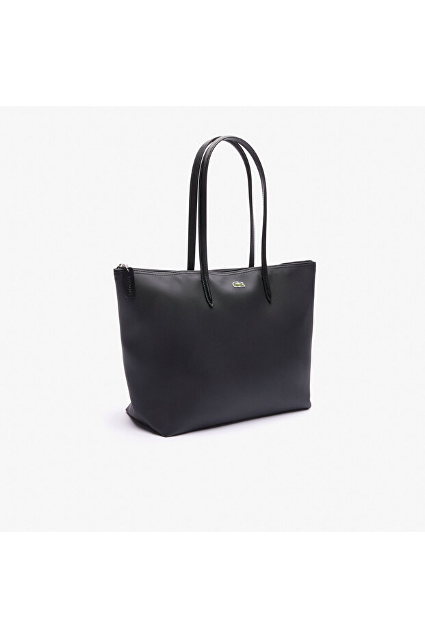 Large L.12.12 Kadın Siyah Omuz Çantası - 6