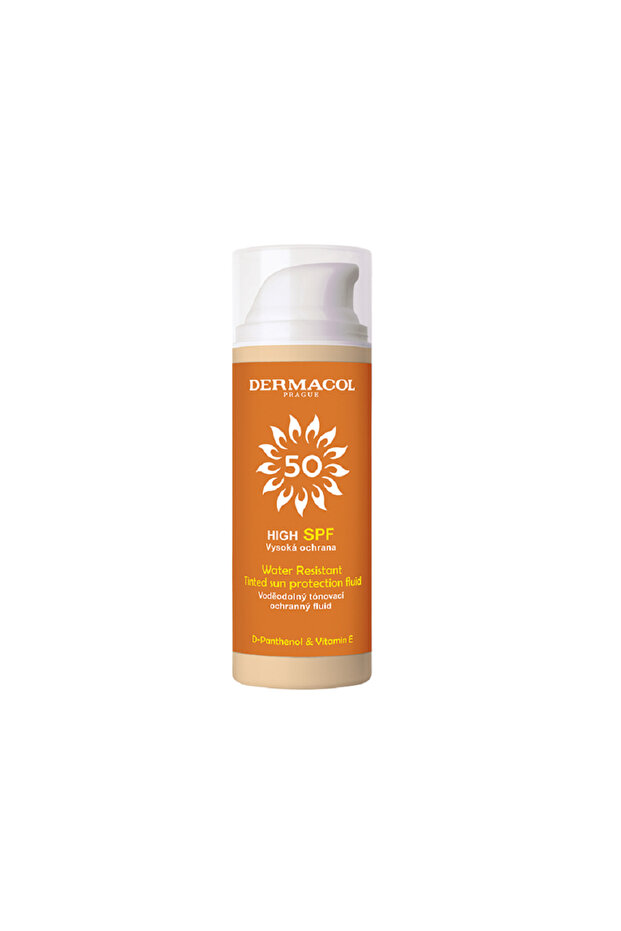 SUN Tinted water resistant fluid SPF50