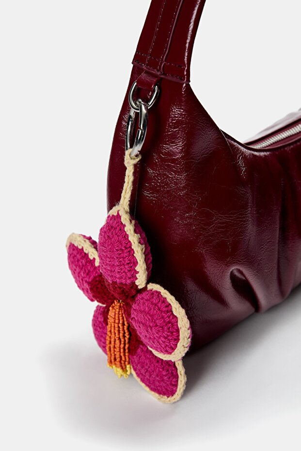 Kroşe Hibiskus Çiçeği Charm - 3