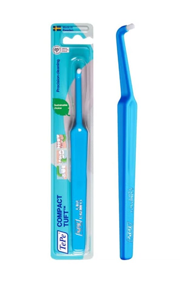 فرشاة أسنان الخصلة الواحدة للأماكن الضيقة والأسنان البازغة - 1