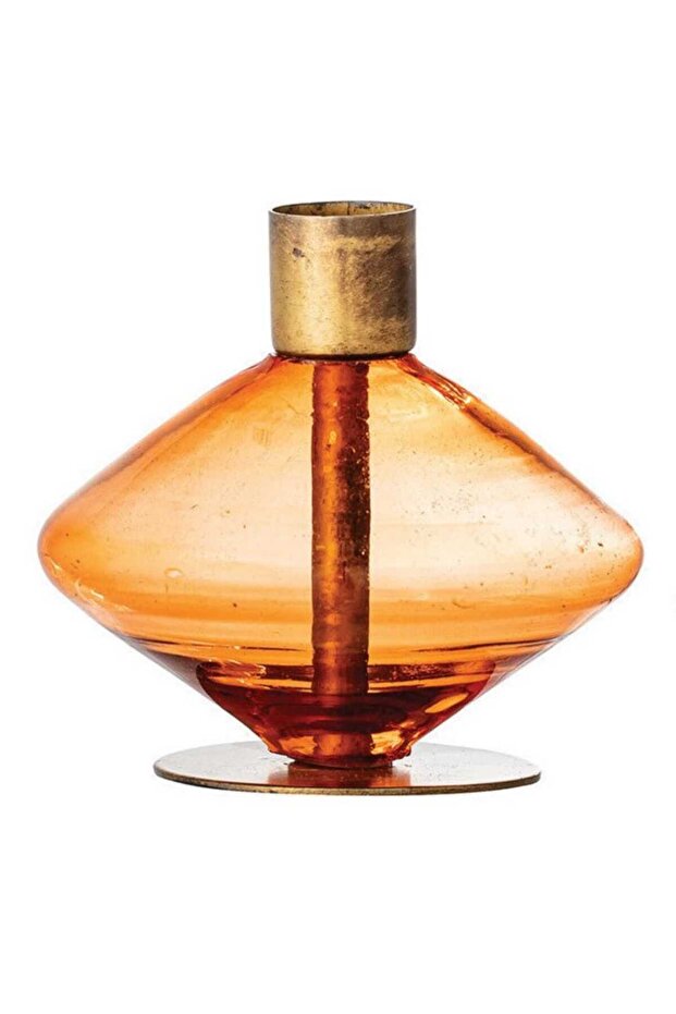 4'lü Cam Vintage Şamdanlar - 4