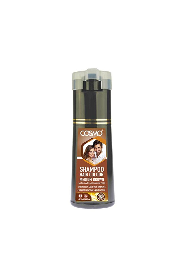 Hair Colour Shampoo Medium Brown 180ml For Men And Women