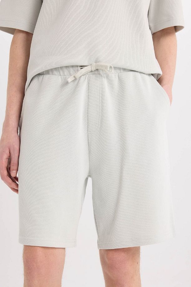 %100 Pamuk Regular Fit Düz Paça Şort E0442ax25sm - 6
