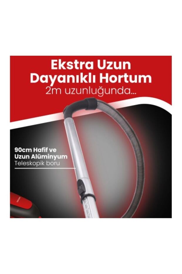 Proextra PE 3250K Süpürge Kırmızı - 6