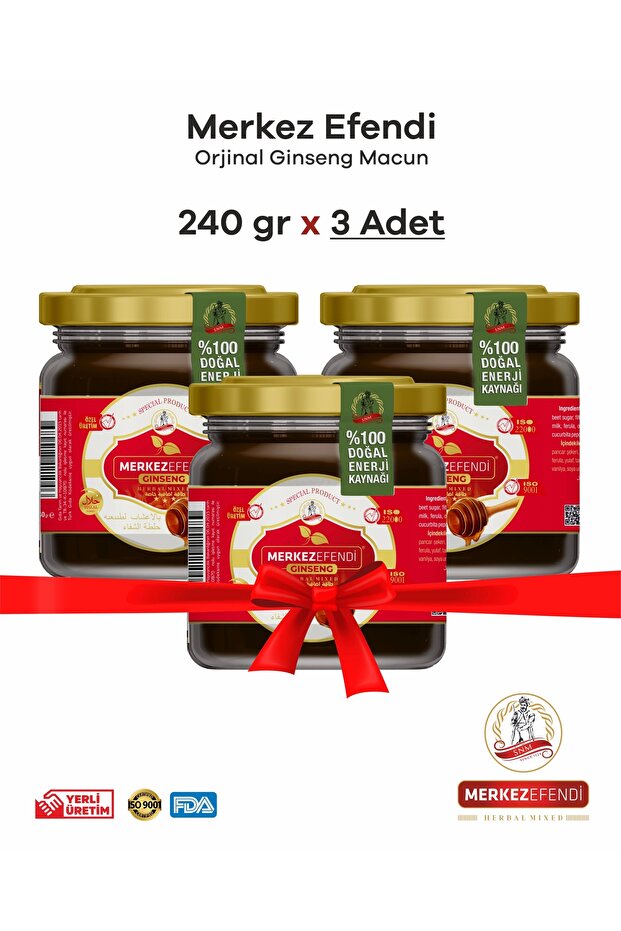 Merkez Efendi 18 Baharattan Oluşan Ginseng li Macun 240 Gr