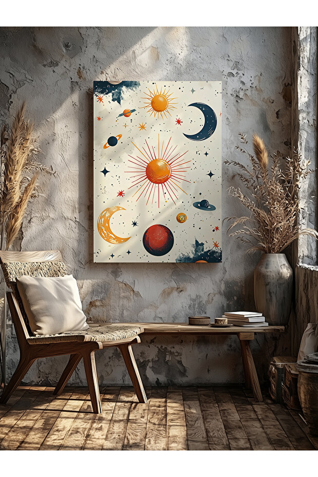 Planets Home Office Kitchen Living Room Wall Decoration Canvas Painting