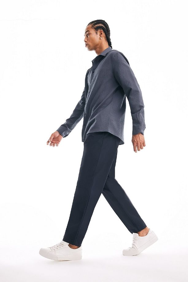 Jogger Düz Paça Her Yöne Esneyen Yazlık Kumaş Pantolon B6551AX25SP - 3