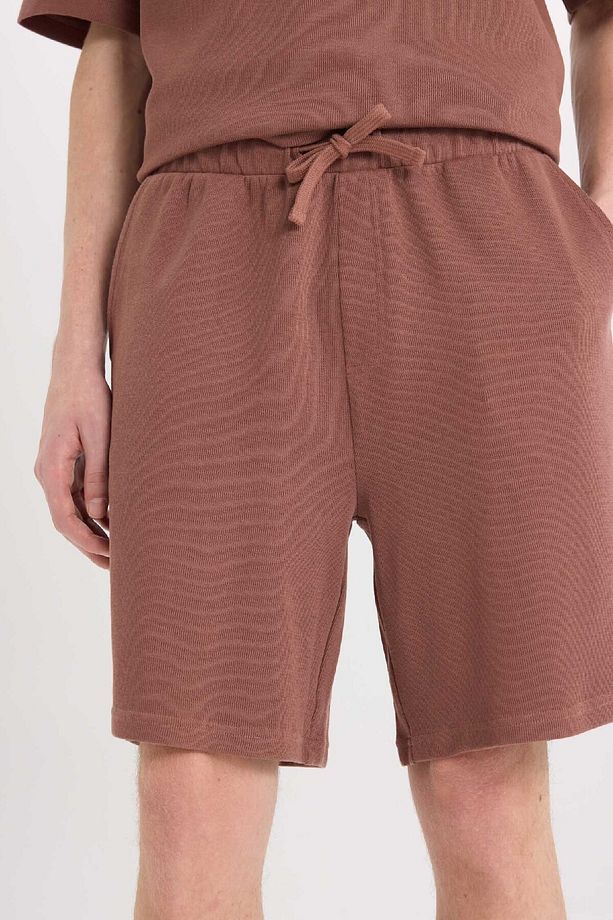%100 Pamuk Regular Fit Düz Paça Şort E0442ax25sm - 6