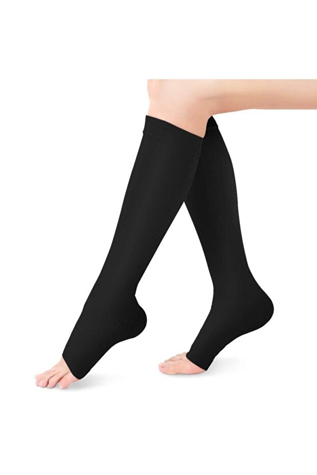 جوارب ضغط أسفل الركبة مفتوحة من الأمام Ccl.1 - 1