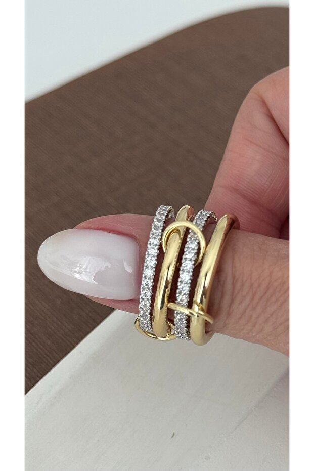 خاتم من الفولاذ بأربعة أحجار - 3