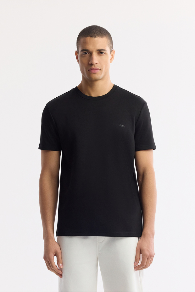 Erkek Regular Fit Ekru Beli Lastikli Bağcıklı Bi-Stretch İnterlok Şort A51Y3631 - 6