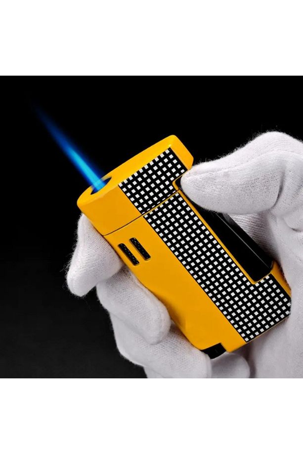 Cohiba Tek Torch Pürmüz Limitli Seri Sarı Puro Çakmağı - 4