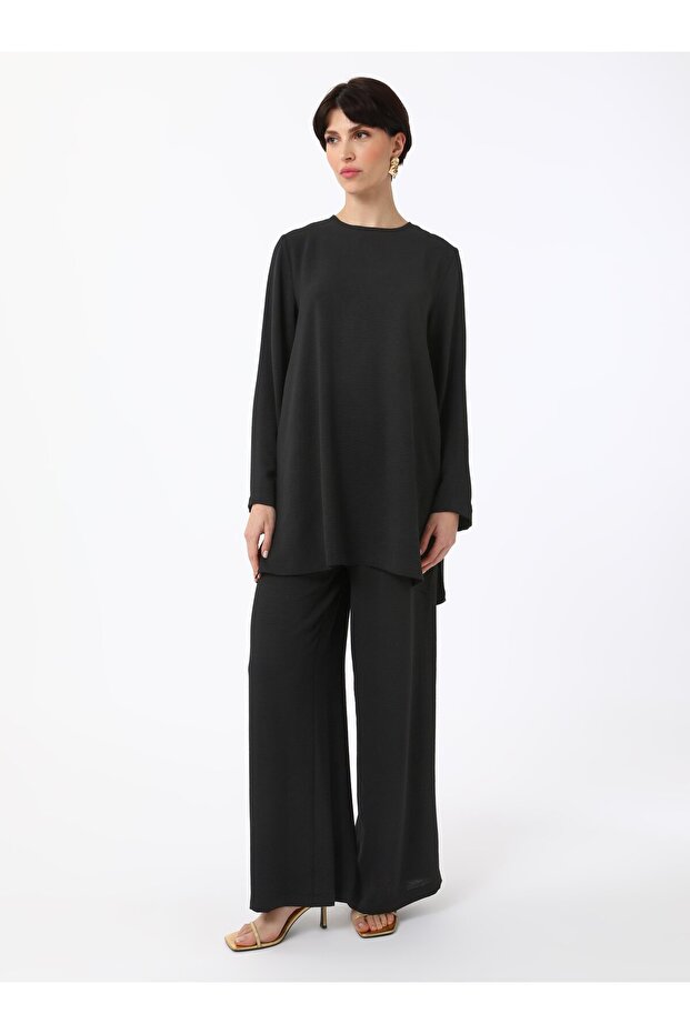 Aerobin Basic Tunik&Pantolon İkili Takım - Siyah - - 4