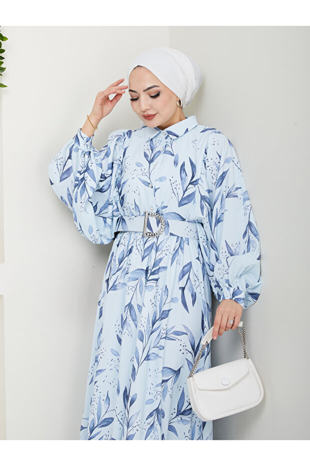 حزام مطلي بالفستان المنقوش 2003 - 7