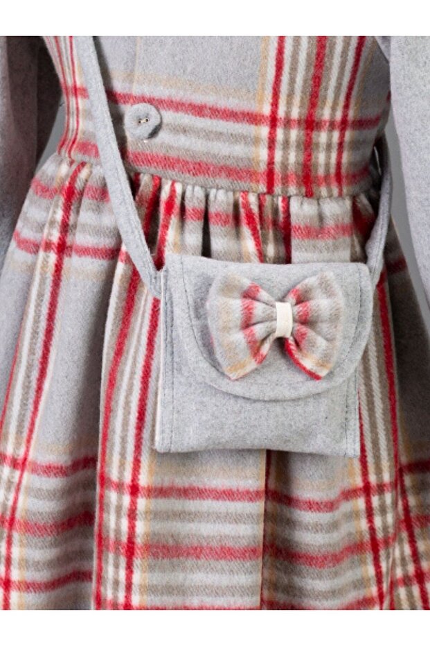 Bebe Yaka Ekose Elbise - 2