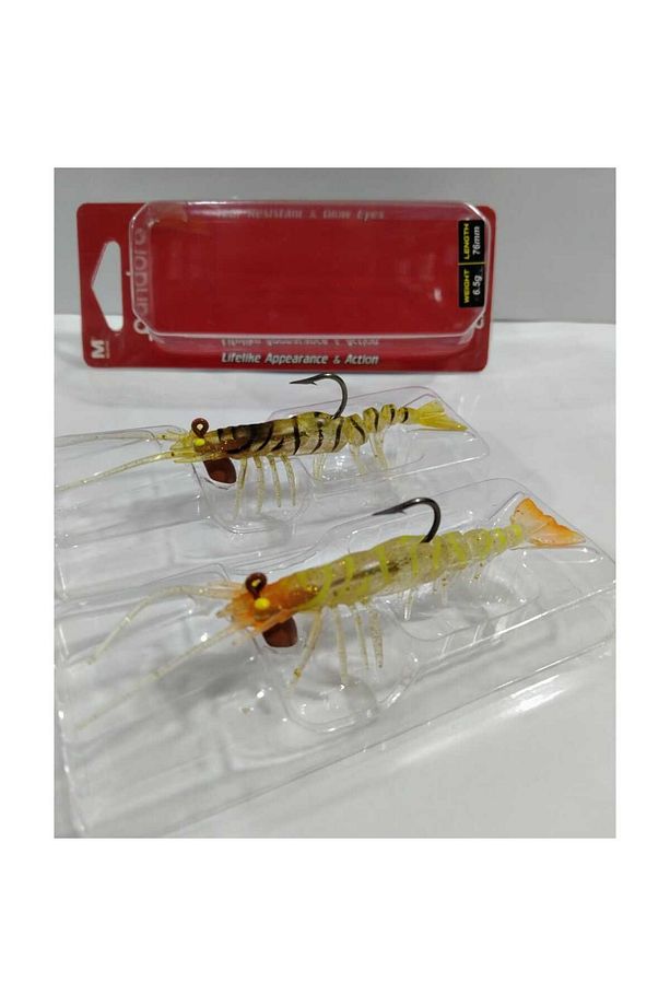 Caridina 76 mm 6,5 gr Silikon Karides – 2 ADET ( E026 VE E027 ) - 1