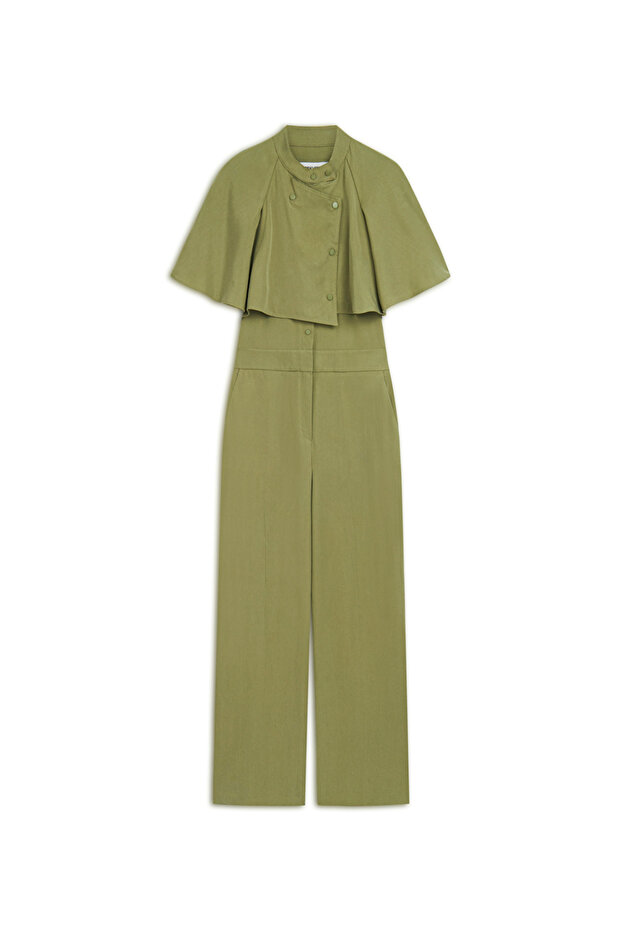 Çift parça görünümlü hakim yaka tulum - 3