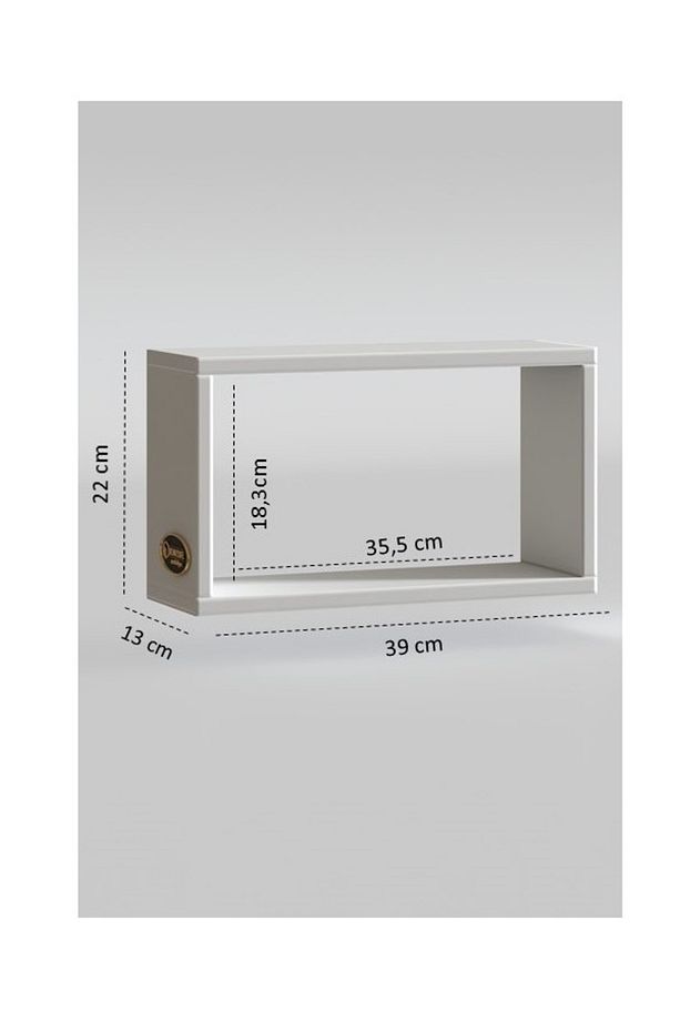 Duvar Rafı Kitaplık Hülas Byz 022*039*13 Tekli Duvara Asma Aparatlıdır 1 Adet - 4