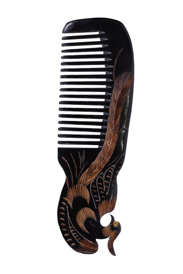 Peacock Comb with Bones - 4