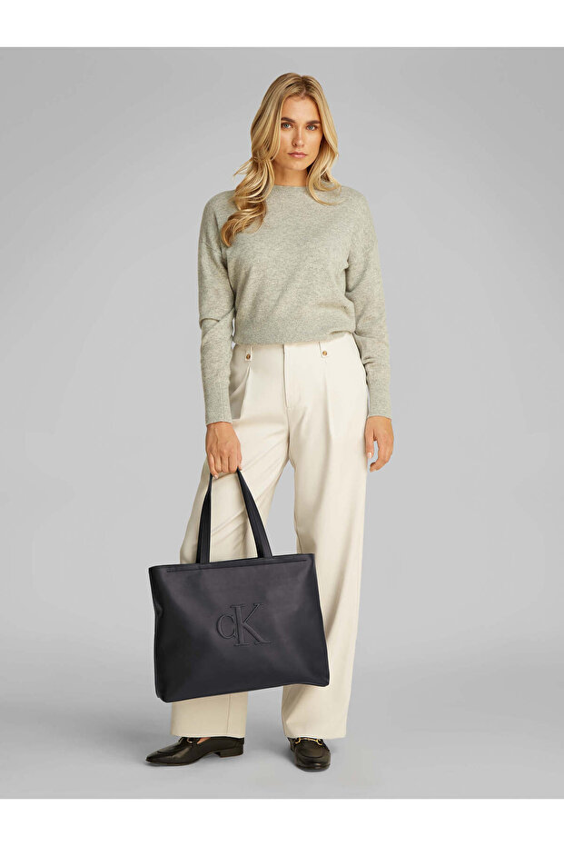 Kadın Siyah Tote Çanta - 2