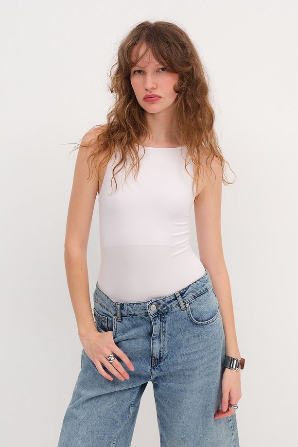 Kalın Askılı Bodysuit Z0381 - 1