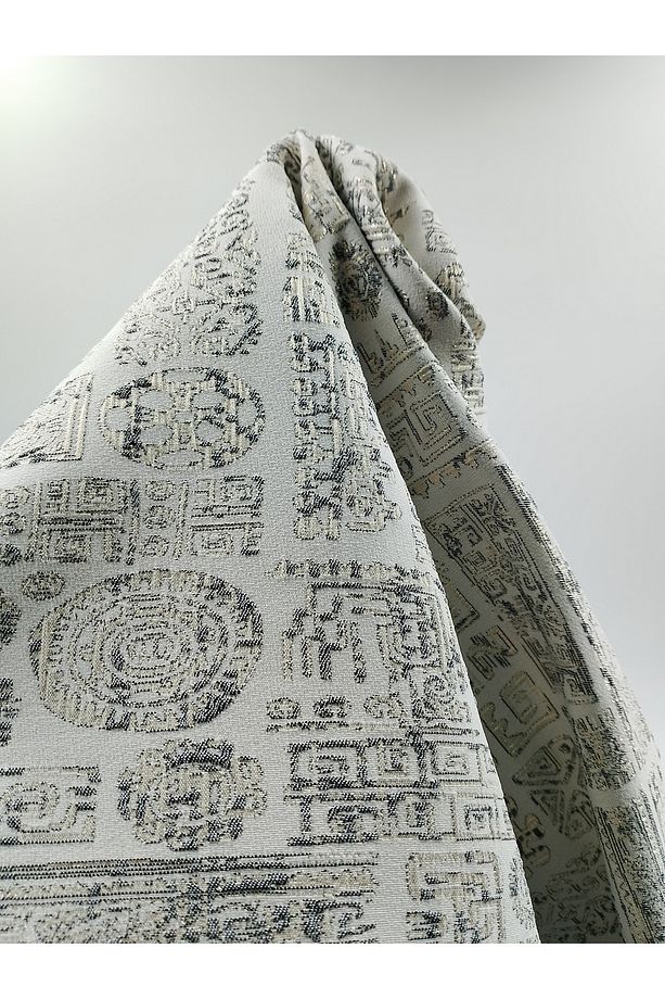 Etnik Desenli Brokar Kumaş - 5