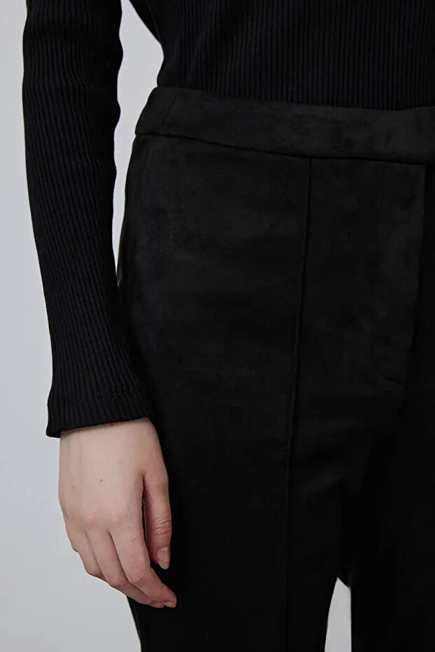 Black Suede Pants - 4